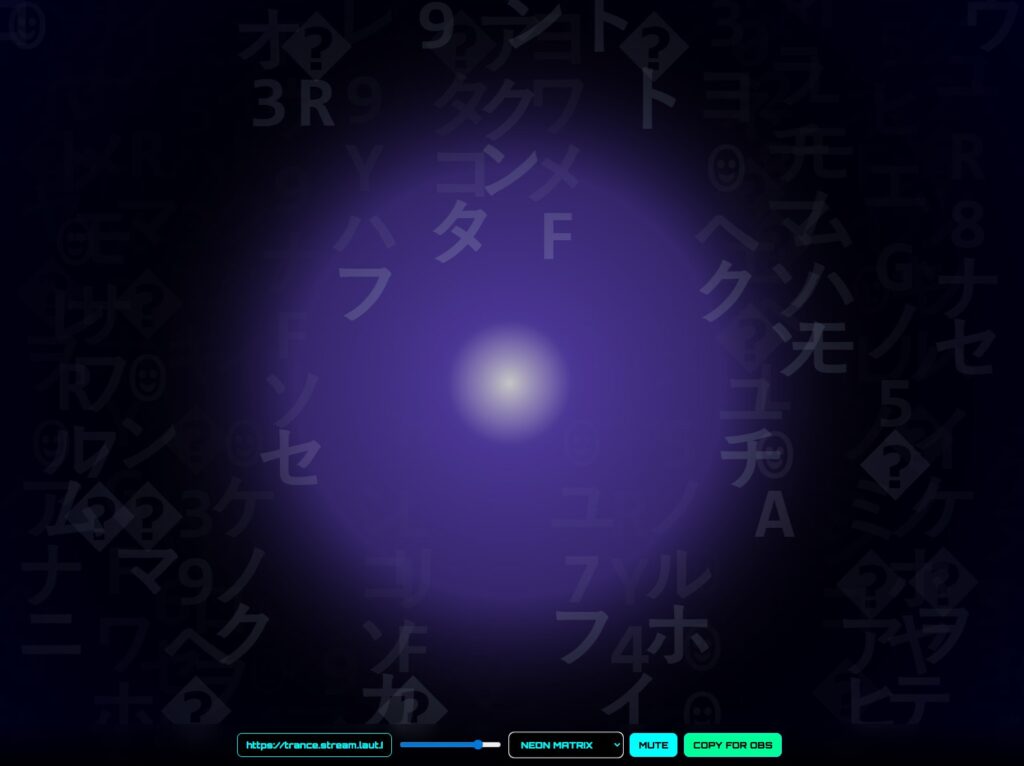 Realtime audio stream visualizer for OBS and any other html5 capable devices or browsers. No Install needed - plug and play.
